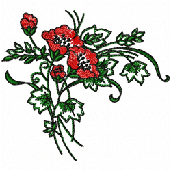 Flowers And Tree Embroidery Design 5 Flowers And Tree Embroidery Design 5
